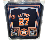 JOSE ALTUVE AUTOGRAPHED FRAMED ASTROS JERSEY 202//183